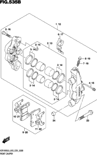 Front Caliper (Vzr1800bzl9 E03)