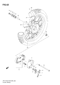 Front Wheel (Dr-Z125 E33)