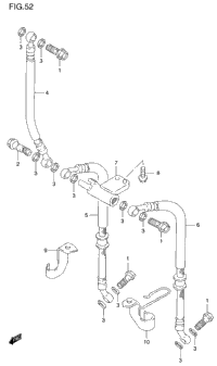 Front Brake Hose (Gsf1200sv/Sw/Sx/Sy)