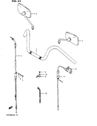 Handlebar - Control Cable (Vs700glpg/Glepg/Glph/Gleph)
