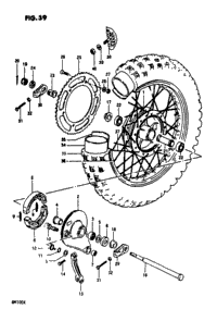 Rear Wheel (Rm100x)