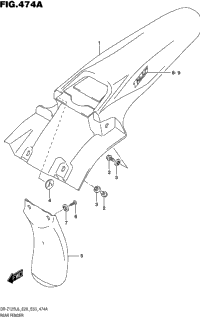 Rear Fender (Dr-Z125l6 E28)