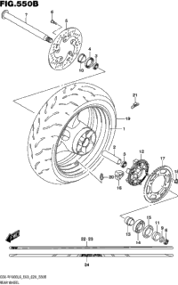 Rear Wheel (Gsx-R1000l6 E28)
