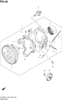 Headlamp Assy (Vl800bl4 E33)