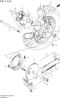 Rear Wheel (Vl800)