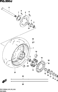 Rear Wheel (Gsx-S1000azl9 E33)