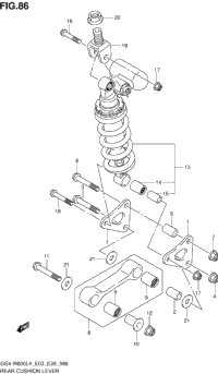 Rear Cushion Lever (Gsx-R600l4 E33)