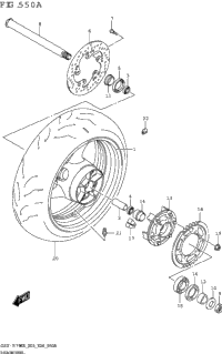 Rear Wheel (Gsx-R750)