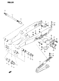 Rear Swinging Arm (Model K/L)