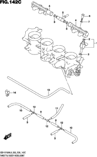 Throttle Body Hose/Joint (Gsx-S750al9 E28)