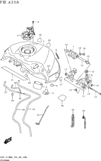 Fuel Tank (Gsx-R1000a:(E03,E28))