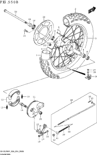Rear Wheel (Dr-Z125l)