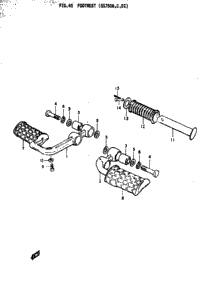 Footrest (Gs750c