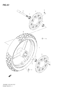 Front Wheel (Dl650k7/K8/K9)