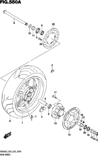 Rear Wheel (Sv650l9 E03)