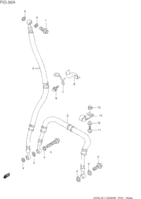 Front Brake Hose (Model S/T/V/W)
