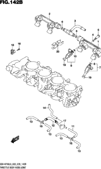 Throttle Body Hose/Joint (Gsx-R750l9 E28)