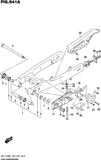 Rear Swingingarm (Dr-Z125l)