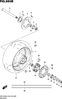 Rear Wheel (Gsx-S1000azl8 E03)
