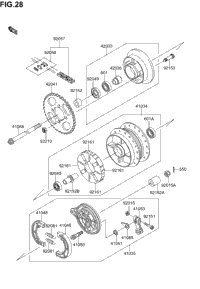 Rear Hub(Dr-Z110 K3/K4)