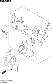 Front Caliper (Dr-Z125ll8 E28)