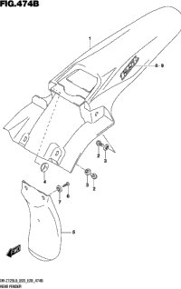 Rear Fender (Dr-Z125ll9 E03)