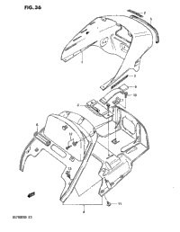 Seat Tail Cover (Gs750esd)