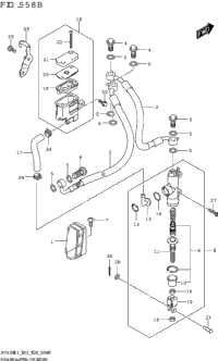 Rear Master Cylinder (Sv650a,Sv650xa)
