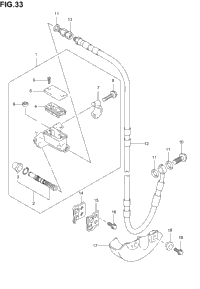 Front Master Cylinder (Model K2/K3/K4)