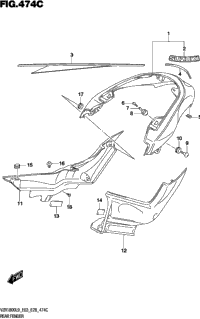 Rear Fender (Vzr1800bzl9 E03) (Av4)