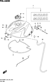 Fuel Tank (Gsx-R600:E33)