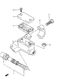 Front Master Cylinder (Model K/L/M/N/P/R/S)