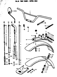 Front Fender - Control Cable