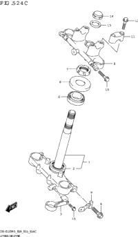Steering Stem (Dr-Z125l:E28)