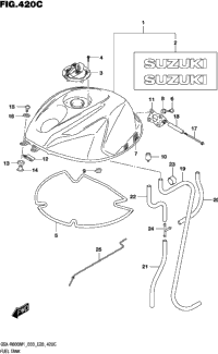 Fuel Tank (Gsx-R600:(E03,E28))