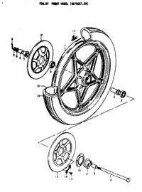 Front Wheel (Gs750ec