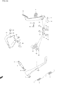 Prop Stand - Rear Brake
