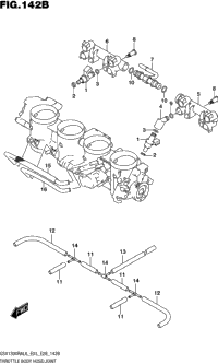 Throttle Body Hose/Joint (Gsx1300ral6 E28)
