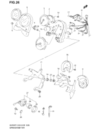Speedometer (Sv650x/Y/K1/K2)
