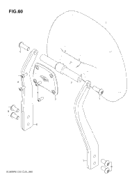 Backrest, Mounts, Saddlebags C50t
