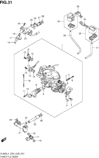 Throttle Body (Vl800cl4 E28)
