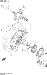 Rear Wheel (Gsx-R750z)