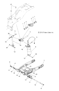 Suspension, Rear Asm., Swing Arm & Shock All Options