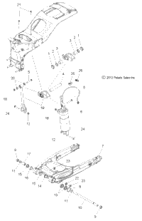 Suspension, Rear Asm., Swing Arm & Shock All Options