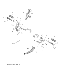 Chassis, Footpeg, L.H., R.H. All Options