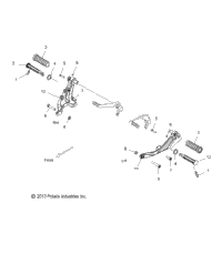 Chassis, Footpeg, L.H., R.H