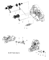 Drive Train, Shift Forks & Drum All Options