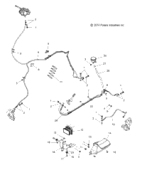 Brakes, Brake Lines & Reservoir, Abs V16lw36 (49Vicbrakeline15lwabs)