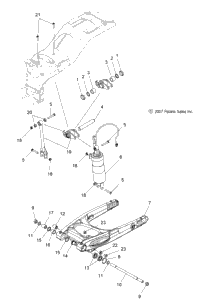Suspension, Rear Asm., Swing Arm & Shock All Options