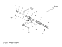 Chassis, Footpeg, R.H. All Options